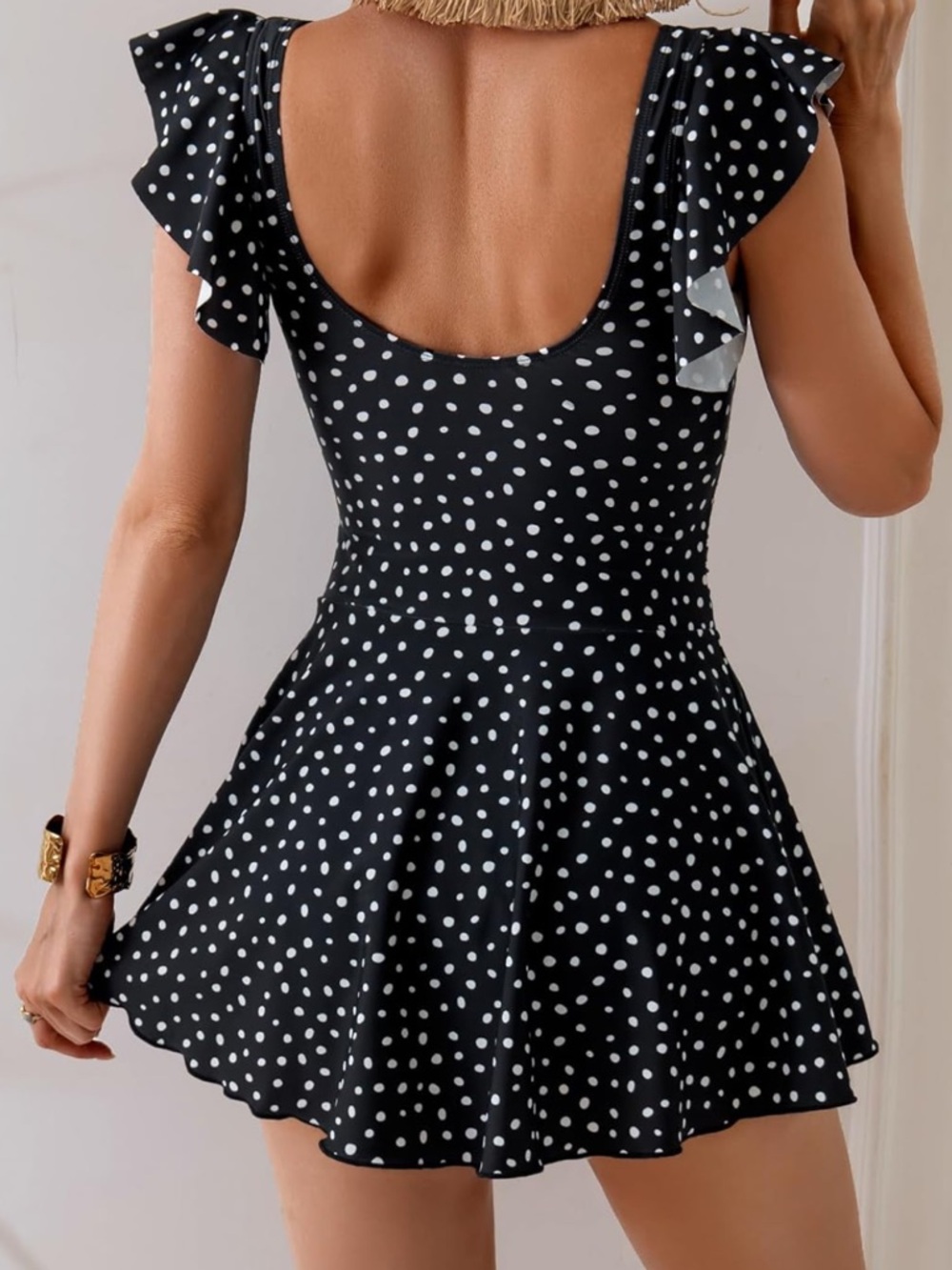 One Piece Swimdress Tummy Control - Picture 2 of 6